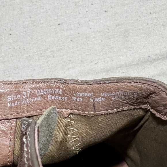 Dansko Susan Women's Brown Leather Wedge Ankle Boots Side Zip Size EU 37 USA 6.5 - Picture 9 of 9